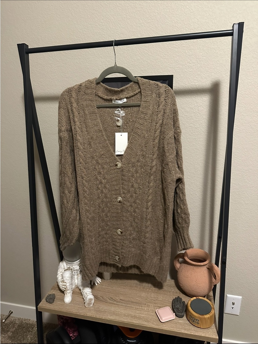 NWT, Cable Knit Long-Sleeve Sweater Dress/Cardigan
